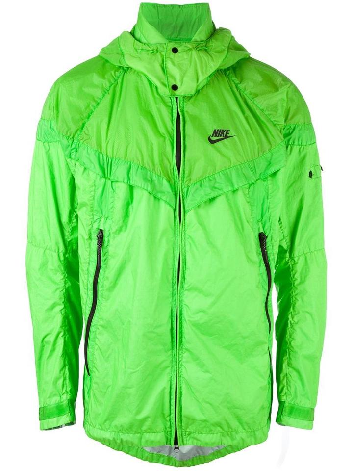 Nike Nikelab X Stone Island Pk Wind Runner Jacket, Men's, Size: Medium, Green, Polyamide/polyurethane