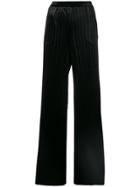 Blumarine High-waisted Pleated Trousers - Black
