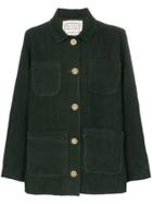 By Walid Linda Four Pocket Linen Jacket - Green
