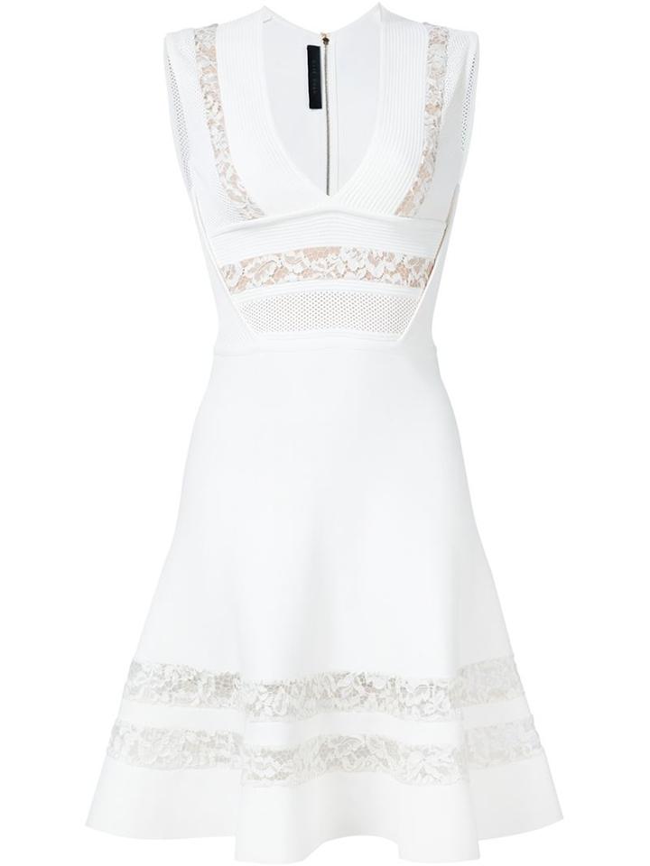 Elie Saab Lace Detail V-neck Dress