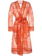 Marina Moscone Sheer Jacket - Orange