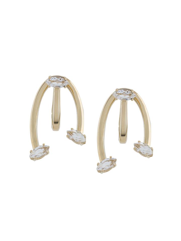 Bea Bongiasca Honeysuckle Love Ties Earrings - Metallic