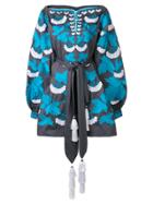 Yuliya Magdych Kalynia Embroidered Dress - Grey