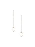 Natalie Marie Indra Drop Studs - Silver