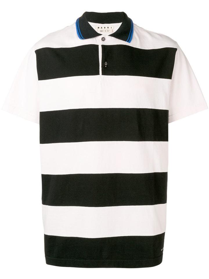 Marni Striped Polo Shirt - Pink