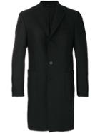 Z Zegna Classic Single Breasted Coat - Black