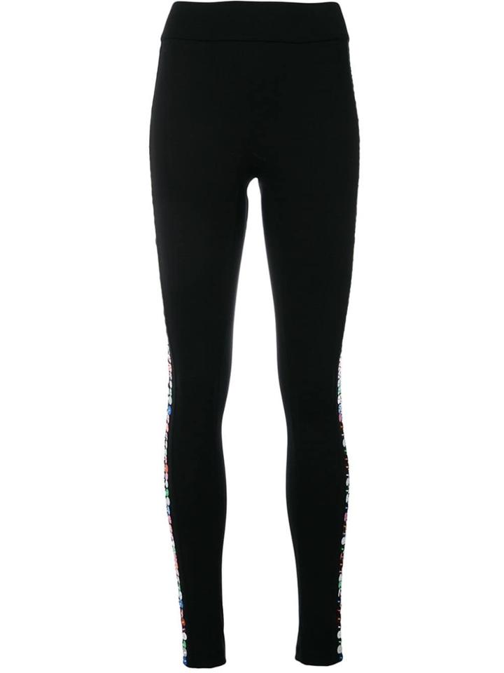 No Ka' Oi Side Sequins Sports Leggings - Black