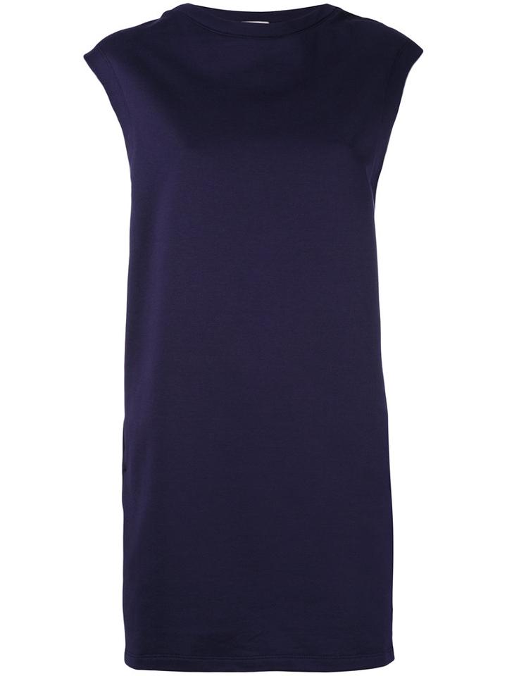 Moncler - String Tie Sports Dress - Women - Cotton/polyester - Xs, Blue, Cotton/polyester