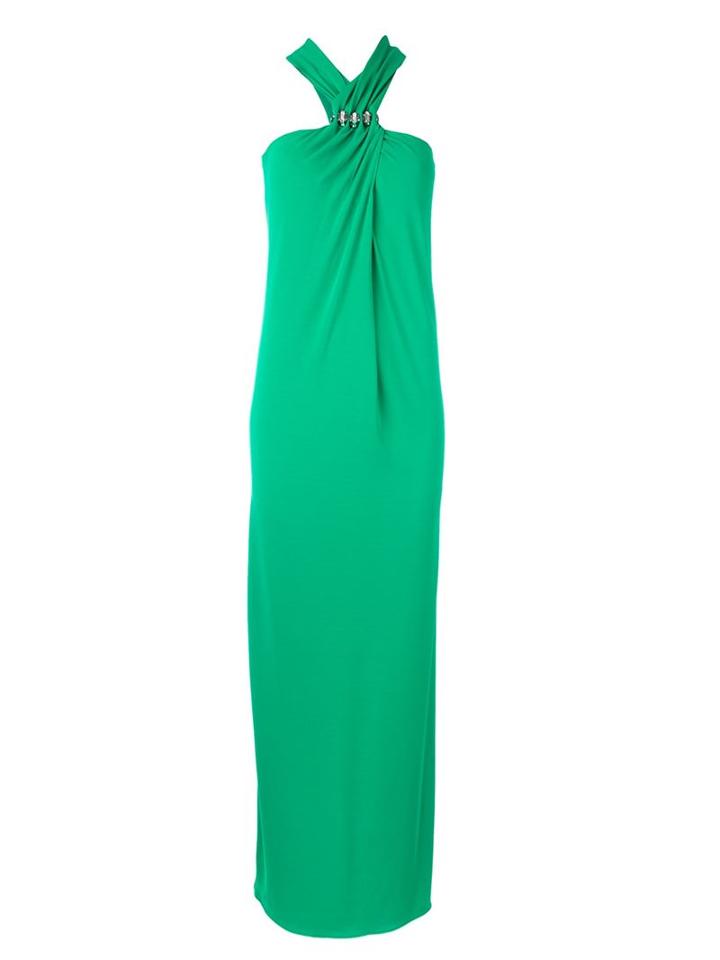 Lanvin Jewelled Neck Evening Dress
