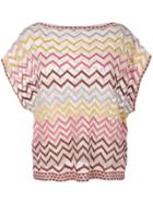 Missoni Patterned Top - Pink & Purple