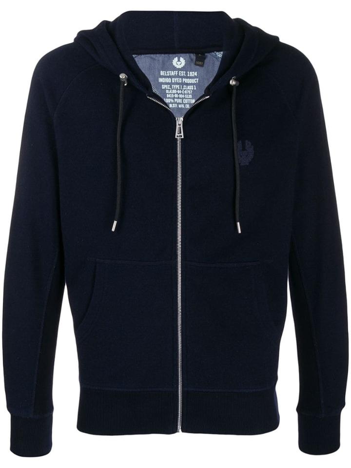 Belstaff Welt Detail Hoodie - Blue