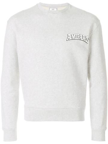 Ami Paris Ami Paris Print Sweatshirt - Grey