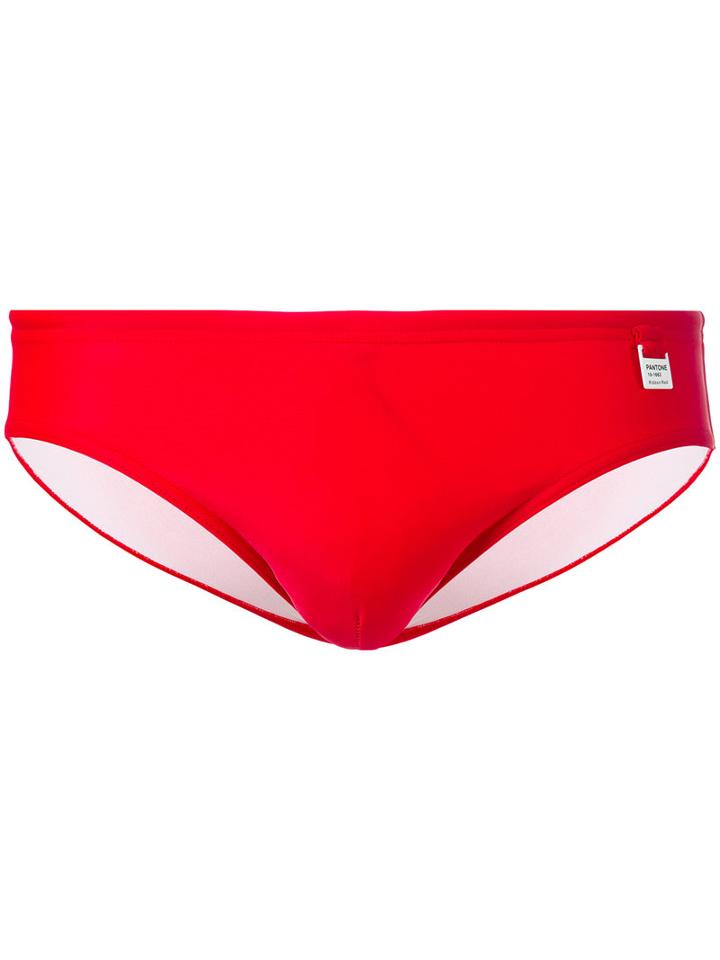 Mc2 Saint Barth - Classic Swim Trunks - Men - Polyamide/spandex/elastane - M, Red, Polyamide/spandex/elastane