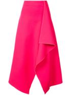 Dion Lee Long Draped Skirt - Pink & Purple
