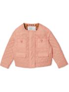 Burberry Kids Teen Diamond Quilted Jacket - Pink