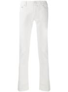Jacob Cohen Low Rise Straight Leg Jeans - White
