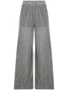 Christian Siriano High-waisted Pleated Palazzo Pants - Metallic