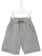 Fendi Kids Printed Shorts, Boy's, Size: 10 Yrs, Grey