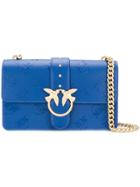 Pinko Bird Lock Shoulder Bag - Blue