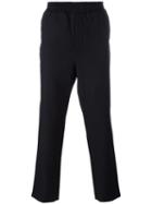 Ami Alexandre Mattiussi Straight Leg Trackpants, Men's, Size: 40, Black, Polyester/wool