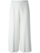 Proenza Schouler Classic Palazzo Pants, Women's, Size: 6, White, Viscose/cotton/silk