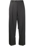 Maison Margiela Cut-out Tailored Trousers - Grey