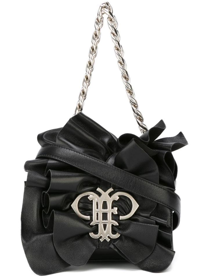 Emilio Pucci Ruffled Shoulder Bag, Women's, Black