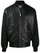 Versace Jeans Couture Shell-panelled Bomber Jacket - Black