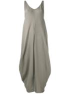 Poème Bohémien - Draped Dress - Women - Cotton/modal - 38, Grey, Cotton/modal