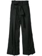 Tome - Flared Cropped Trousers - Women - Cotton - Xs, Women's, Black, Cotton