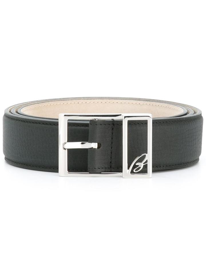 Brioni Classic Belt, Men's, Size: 100, Black, Leather