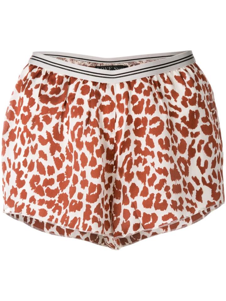 Love Stories Relaxed Shorts - Brown