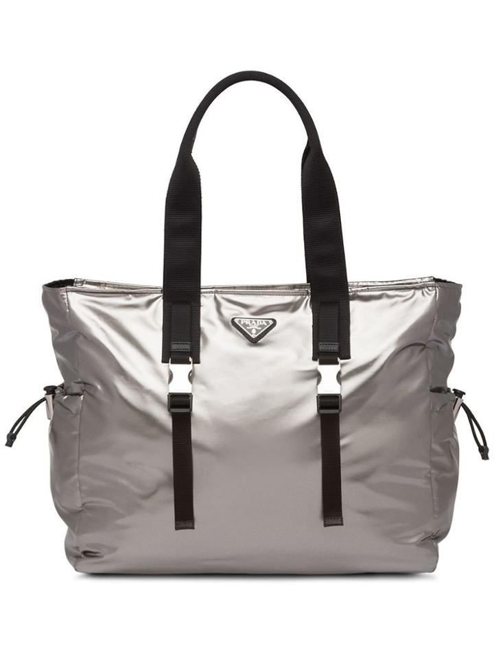 Prada Technical Tote Bag - Grey