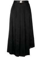 Fendi Midi Pleated Skirt - Black