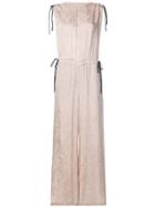 8pm Drawstring Detail Jumpsuit - Pink & Purple