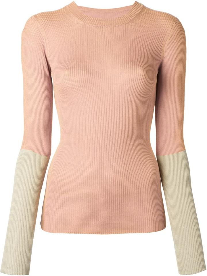 Maison Margiela Contrast Sleeve Sweater