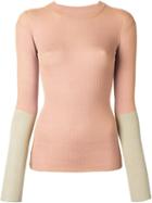 Maison Margiela Contrast Sleeve Sweater