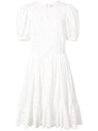 Jill Stuart Vika Perforated Dress - White