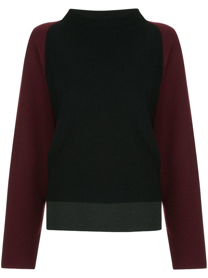 Des Prés Bicoloured Knit Sweater - Black