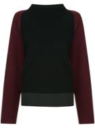 Des Prés Bicoloured Knit Sweater - Black