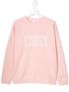Boss Kids Teen Graphic Sweatshirt - Pink