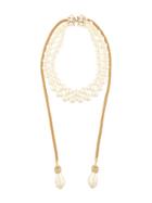 Dolce & Gabbana Rhinestone-embellished Faux-pearl Necklace - White
