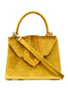 Mehry Mu Velvet Structured Tote - Yellow