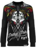 Philipp Plein Chunta Sweatshirt, Men's, Size: Medium, Black, Cotton/polyurethane/polyester