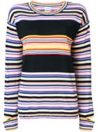 Barrie Striped Fine Knit Sweater - Multicolour