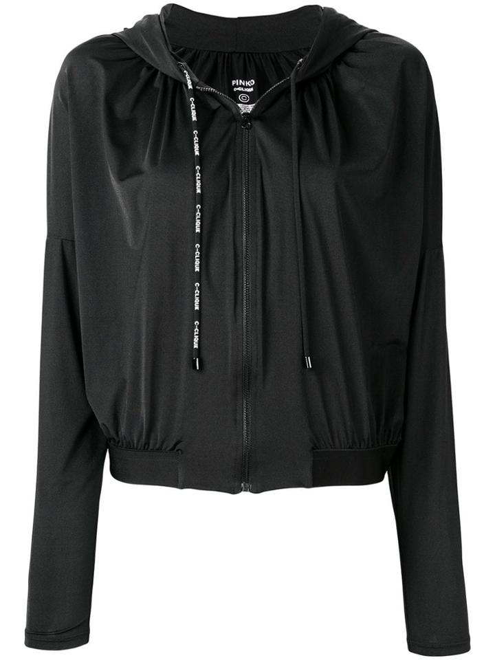 Pinko Zipped Hoodie - Black