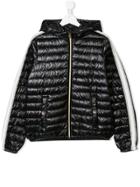 Herno Kids Contrast Trim Puffer Jacket - Black
