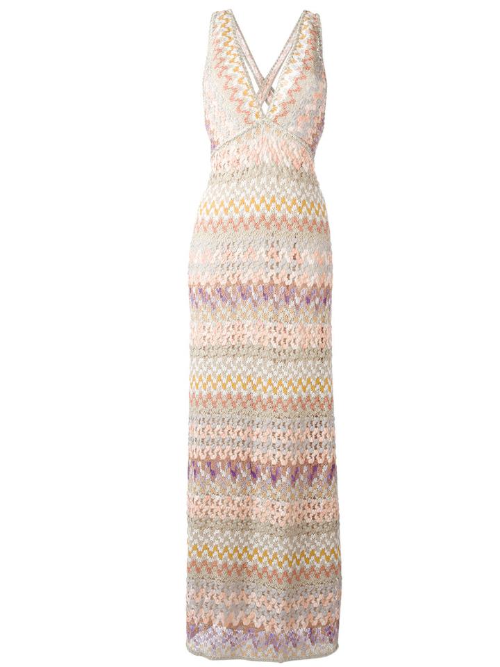 Missoni Zig Zag Dress, Women's, Size: 42, Viscose/cupro/polyester/silk