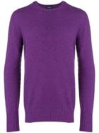 Drumohr Crew Neck Pullover - Pink & Purple