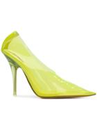 Yeezy Clear Pointed Pumps - Yellow & Orange